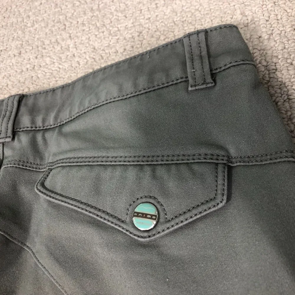 Animo Breeches Womens Gray Size IT 50 Knee Grip Italy Horse Riding READ - Picture 6 of 15